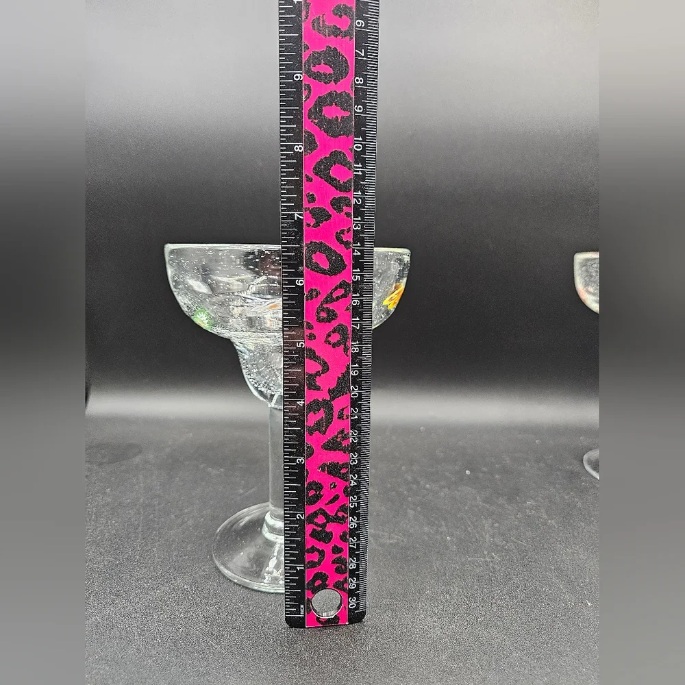 Crate & Barrel Zazz Millefiori Bubble Margarita Glasses Set Of 4